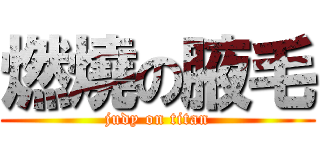燃燒の腋毛 (judy on titan)