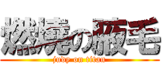 燃燒の腋毛 (judy on titan)