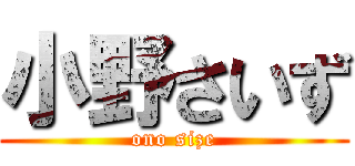 小野さいず (ono size)