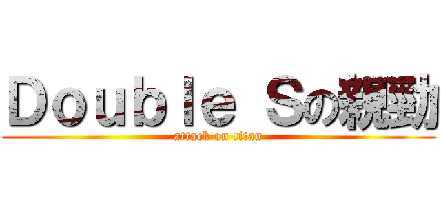 Ｄｏｕｂｌｅ Ｓの親勁 (attack on titan)