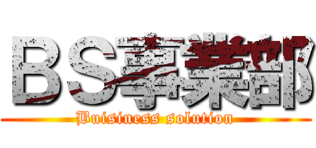 ＢＳ事業部 (Buisiness solution)