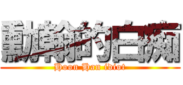勳翰的白痴 (Hoon Han idiot)