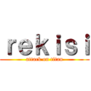 ｒｅｋｉｓｉ (attack on titan)