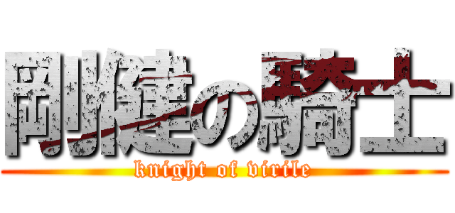 剛健の騎士 (knight of virile)