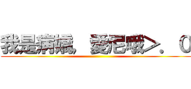 我是病嬌，愛尼哦＞．０ ()