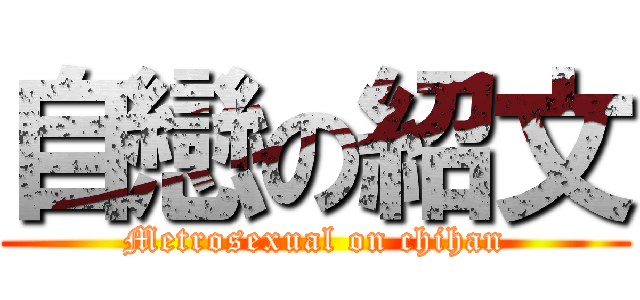 自戀の紹文 (Metrosexual on chihan)