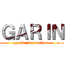 ＧＡＲＩＮ (garin jintamethon)