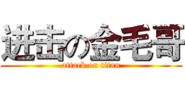 进击の金毛哥 (attack on titan)