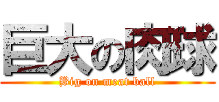 巨大の肉球 (Big on meat ball)