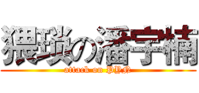 猥琐の潘宇楠 (attack on PYN)