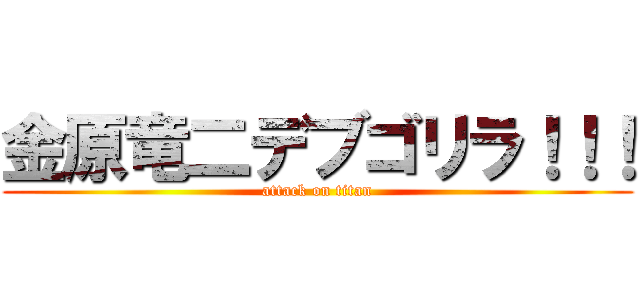 金原竜二デブゴリラ！！！ (attack on titan)