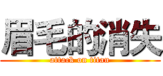 眉毛的消失 (attack on titan)