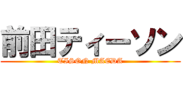 前田ティーソン (TISON MAEDA)