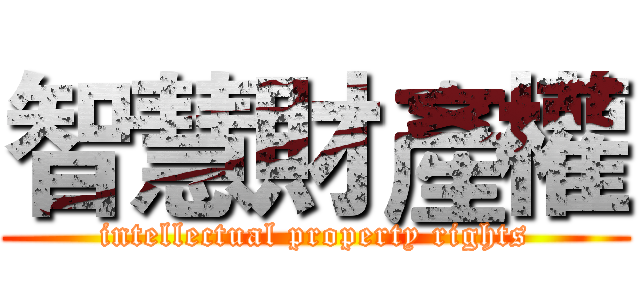 智慧財產權 (intellectual property rights)