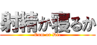 射精か寝るか (Cum or Die)