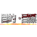 目的・目標 (attack on titan)