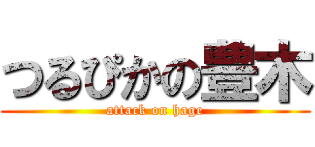 つるぴかの豊木 (attack on hage)