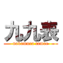 九九表 (nakamura tamae)