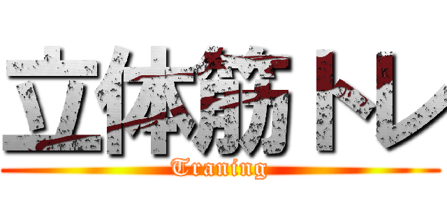 立体筋トレ (Traning)