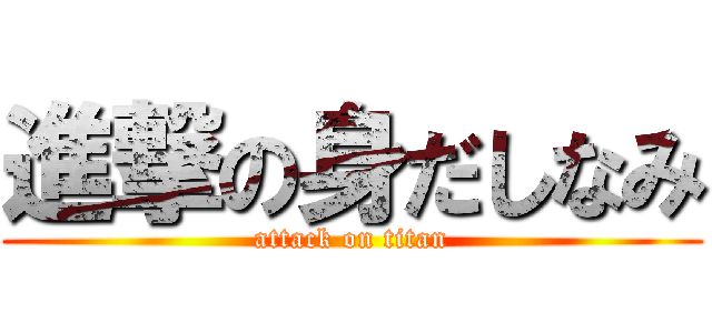 進撃の身だしなみ (attack on titan)