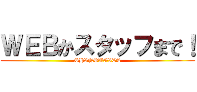 ＷＥＢかスタッフまで！ (SHINSUGITA)
