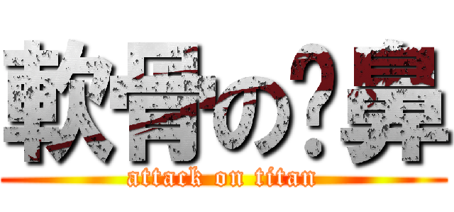 軟骨の塌鼻 (attack on titan)