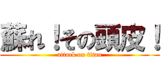 蘇れ！その頭皮！ (attack on titan)