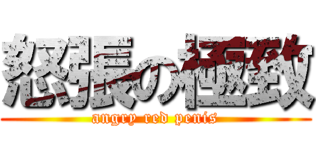 怒張の極致 (angry red penis)