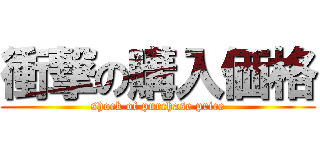 衝撃の購入価格 (shock of purchase price)