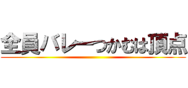 全員バレーつかむは頂点 ()