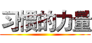 习惯的力量 ()