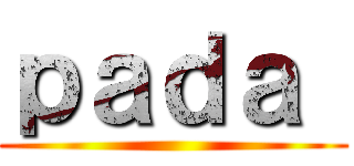 ｐａｄａ  ()