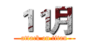 １１月 (attack on titan)