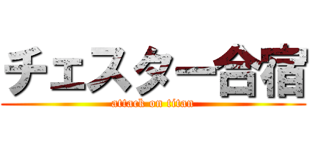 チェスター合宿 (attack on titan)