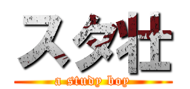 スタ壮 (a study boy)