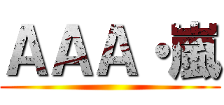 ＡＡＡ・嵐 ()