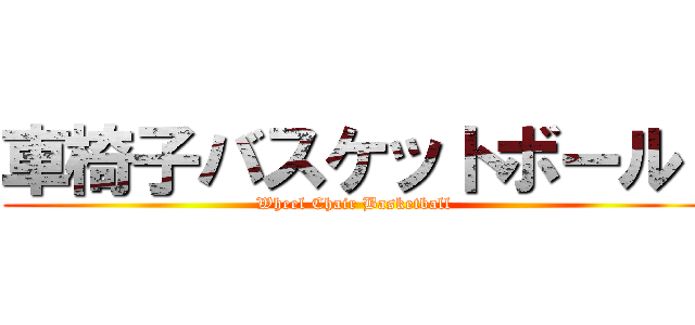 車椅子バスケットボール  (Wheel Chair Basketball )
