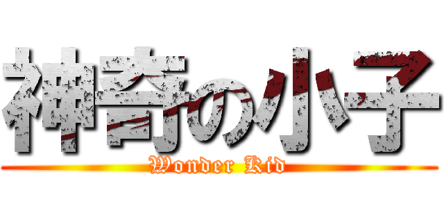神奇の小子 (Wonder Kid)