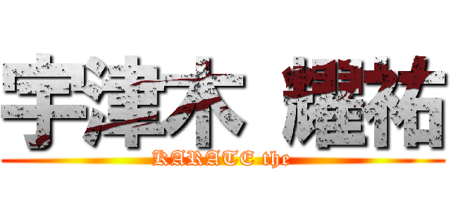 宇津木 耀祐 (KARATE the)