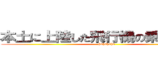 本土に上陸した飛行機の乗客は巨人 (hahahaha)