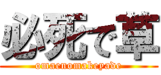 必死で草 (omaenomakeyade)