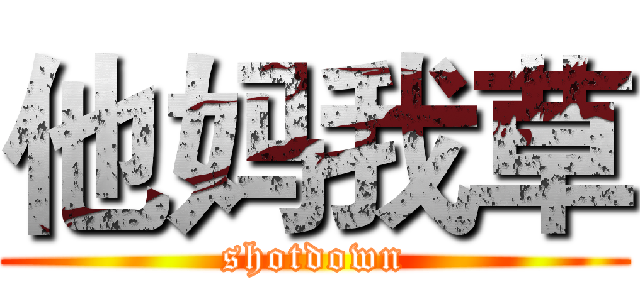他妈我草 (shotdown)