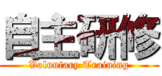 自主研修 (Voluntary Training)