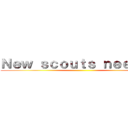 Ｎｅｗ ｓｃｏｕｔｓ ｎｅｅｄｅｄ ( )
