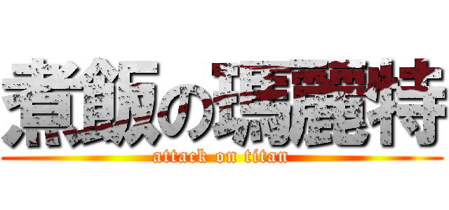 煮飯の瑪麗特 (attack on titan)