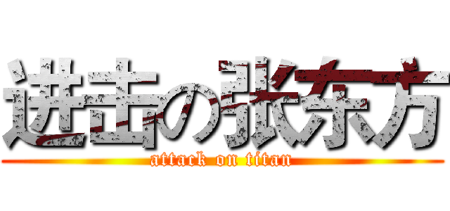 进击の张东方 (attack on titan)