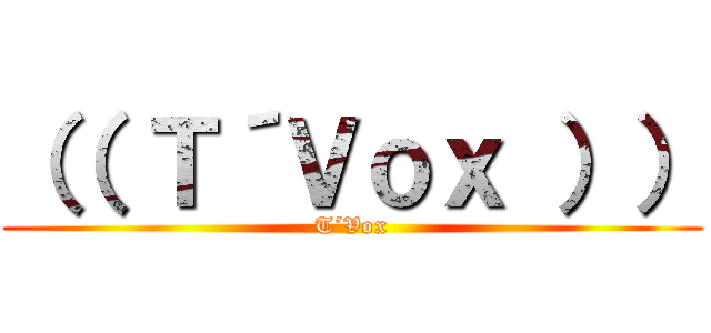 （（ Ｔ´Ｖｏｘ ）） (T´Vox)