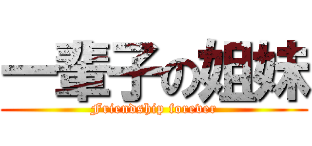 一輩子の姐妹 (Friendship forever)