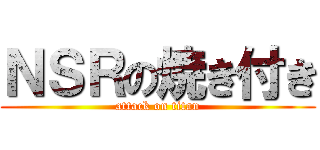 ＮＳＲの焼き付き (attack on titan)