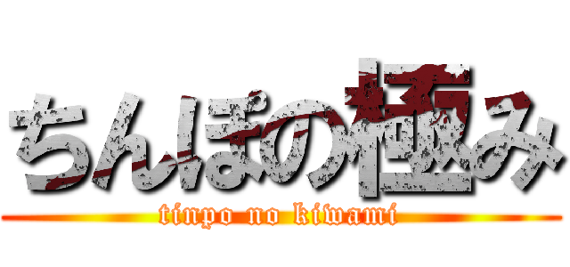 ちんぽの極み (tinpo no kiwami)